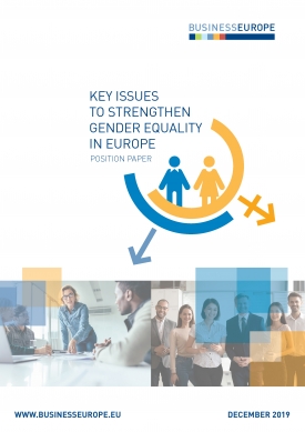imagem Questões-chave para fortalecer a igualdade de género na Europa Posição da BusinessEurope sobre igualdade de género (Disponível em inglês)