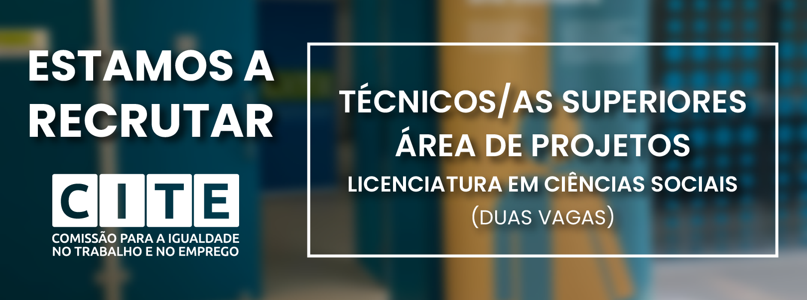 imagem Estamos a Recrutar