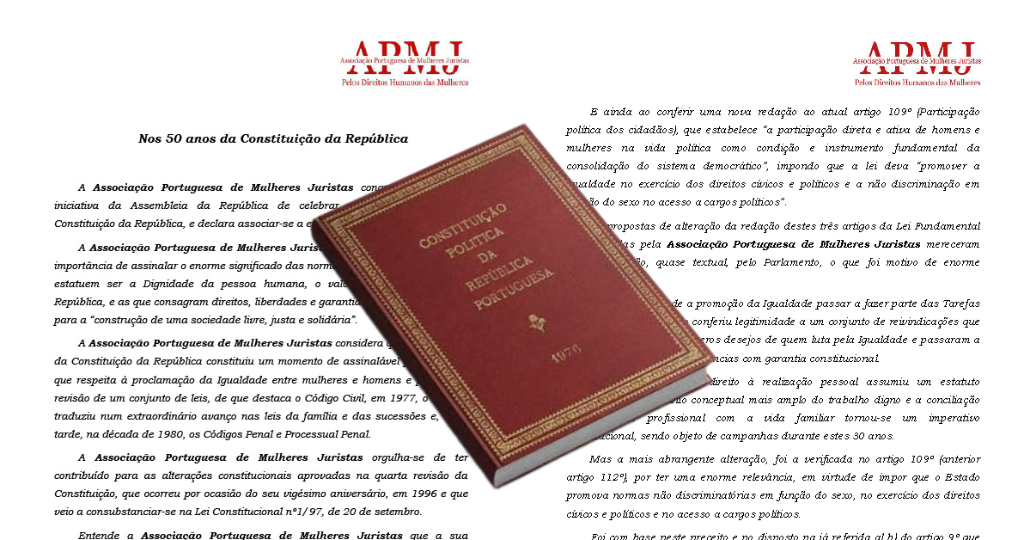 imagem APMJ celebra 50º aniversário da Constituição da República