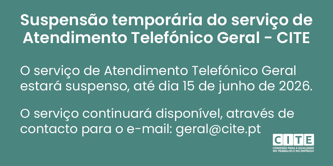 imagem Suspensão do Serviço de Atendimento Telefónico CITE